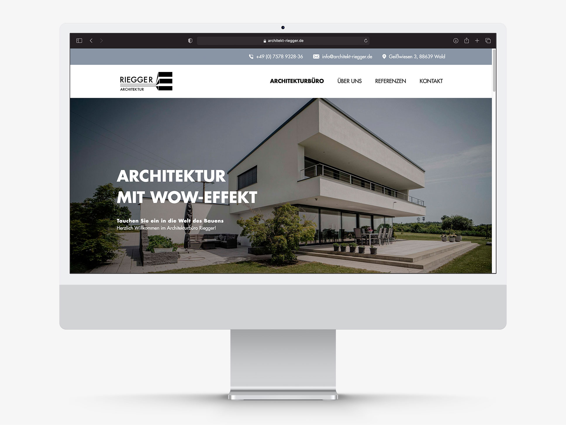 Neue Homepage für Architekturbüro Riegger